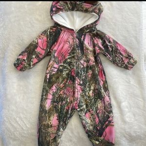 Fleece Pink Camo Bodysuit